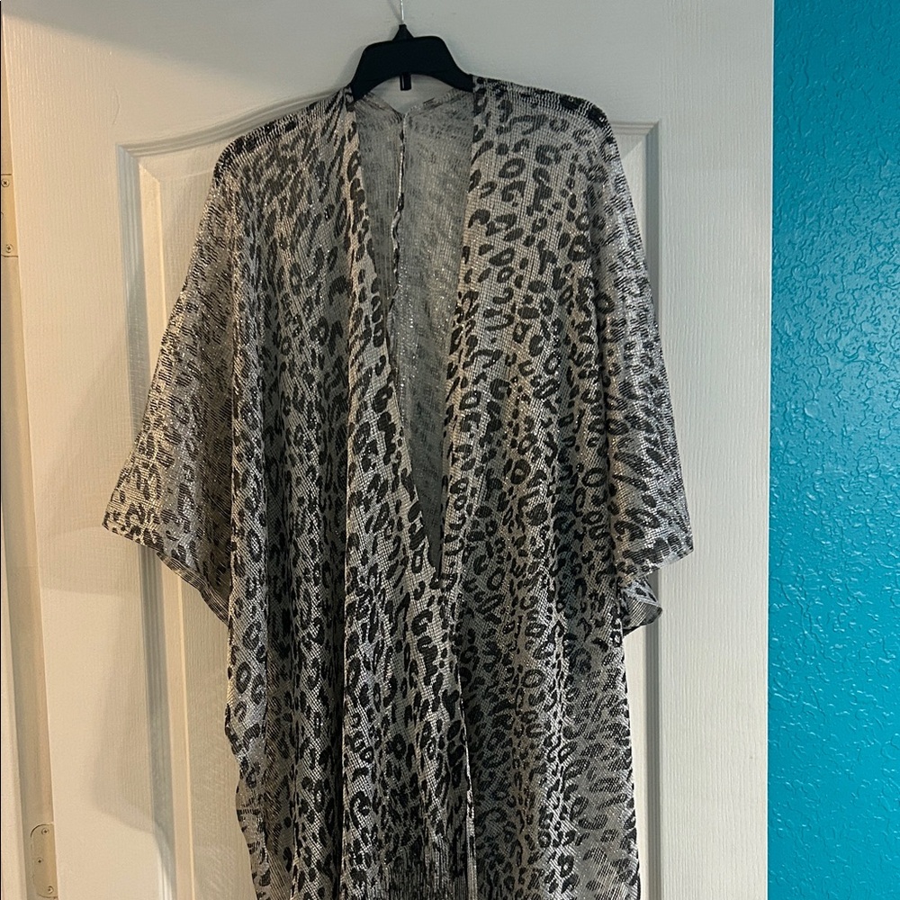 Leopard Print Kimono cover up